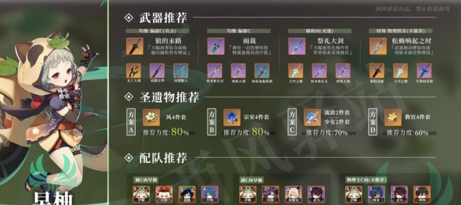原神行秋圣遗物武器搭配攻略（为您解析行秋圣遗物的最佳武器搭配）