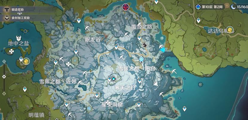 《原神雪山圆盘踩法技巧攻略》（揭秘雪山圆盘的踩法技巧）