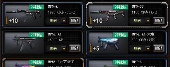 CF绝迹枪械存在吗？价格是多少？